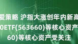 爱策略 沪指大涨创年内新高，A500ETF(563660)等核心资产受关注